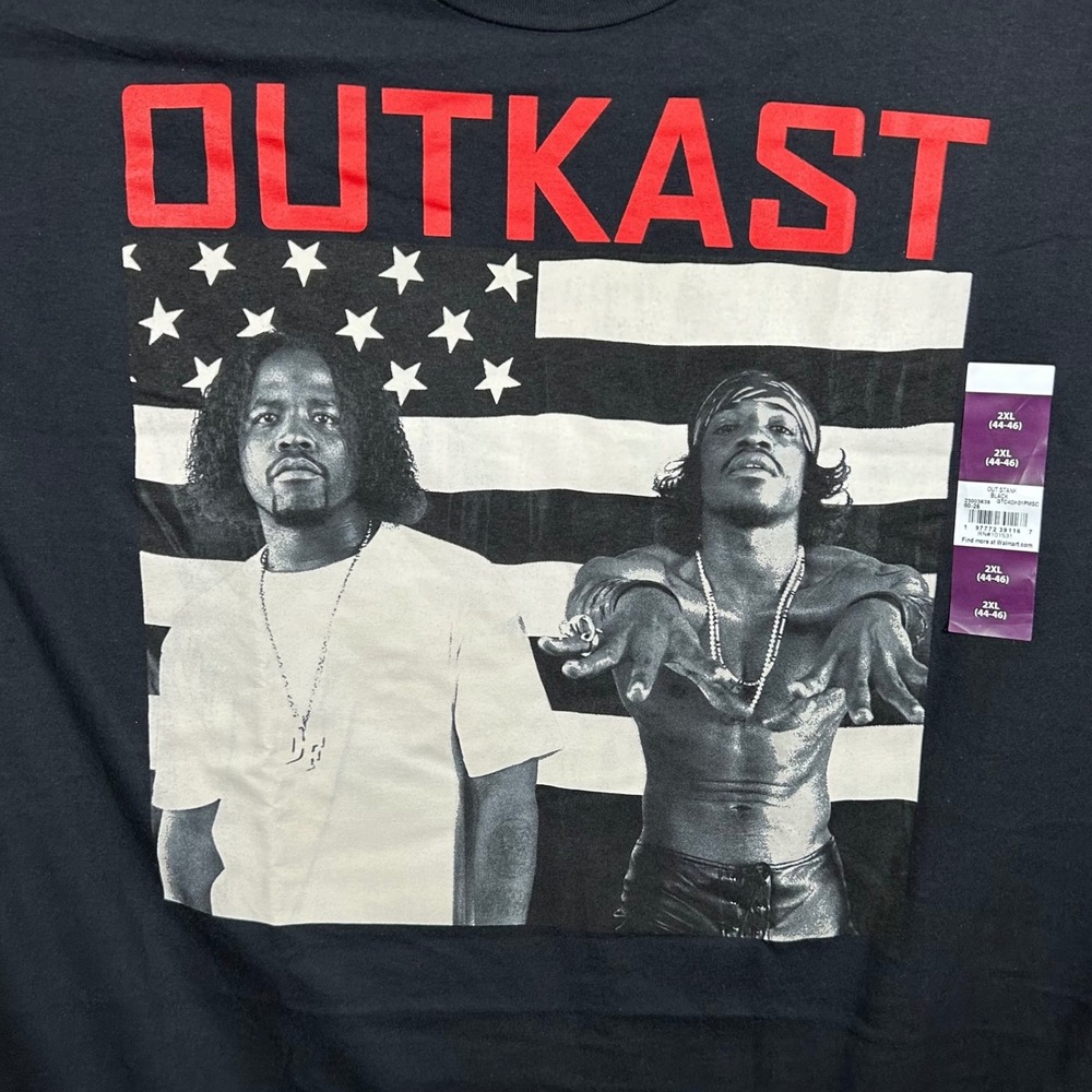 Outkast Stankonia Album Graphic T-Shirt Mens 2XL Black Short‎ Sleeve Cotton New